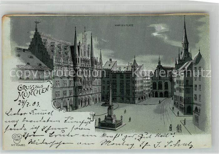 Muenchen Bayern Marienplatz