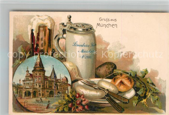 Muenchen Bayern Loewenbraeukeller Stilleben