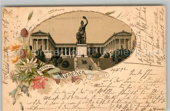 Muenchen Bayern Ruhmeshalle und Bavaria