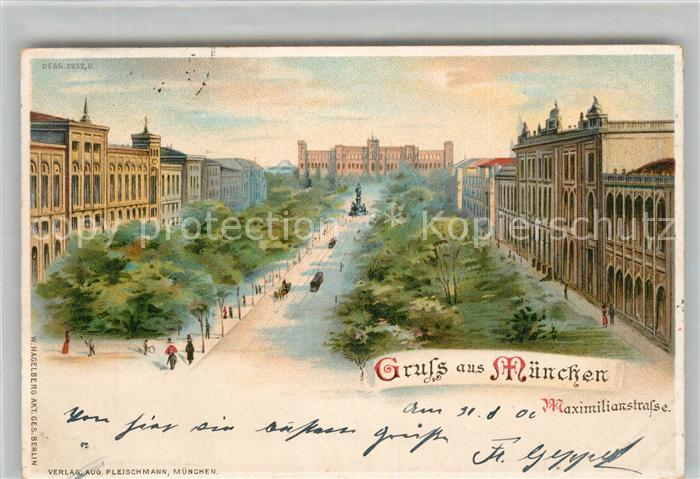 Muenchen Bayern Maximilianstrasse