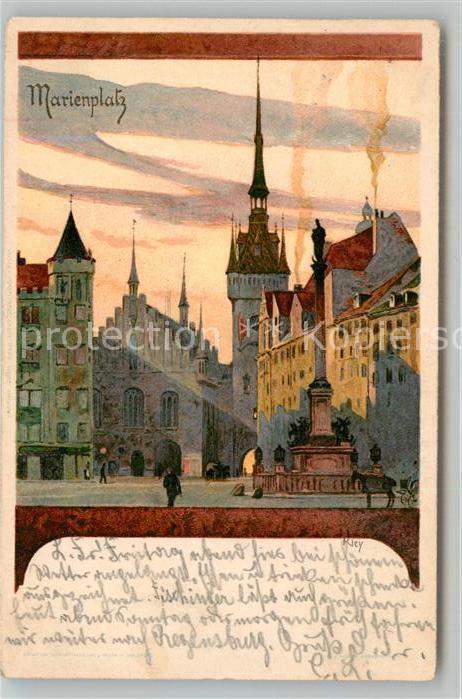Muenchen Bayern Marienplatz