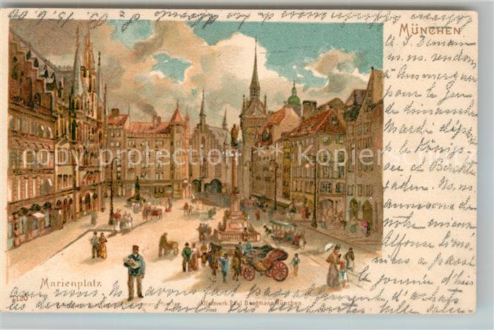 Muenchen Bayern Marienplatz