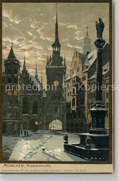 Muenchen Bayern Marienplatz