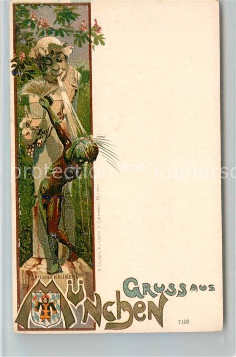 Muenchen Bayern Brunnenbuberl