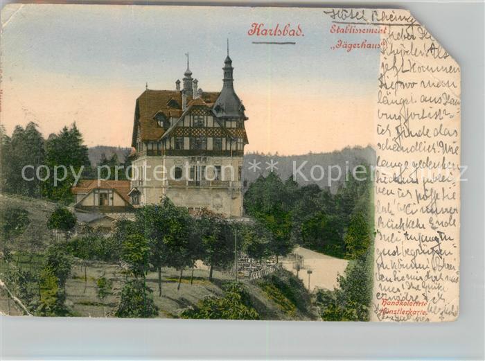 Karlsbad Eger Etablissement Jaegerhaus