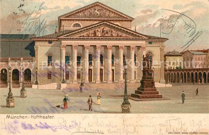 Muenchen Bayern Hoftheater Denkmal