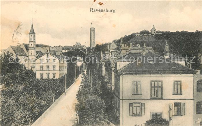 Ravensburg Wuerttemberg Panorama Kirche Turm