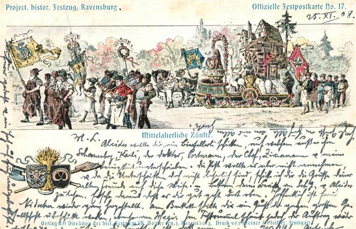 Ravensburg Wuerttemberg Mittelalterliche Zuenfte