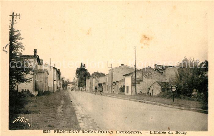 Frontenay-Rohan-Rohan Hauptstrasse von Bourg