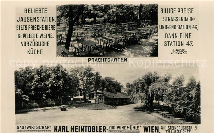 WIEN AT Gartenwirtschaft Zur Windmuehle Prachtgarten