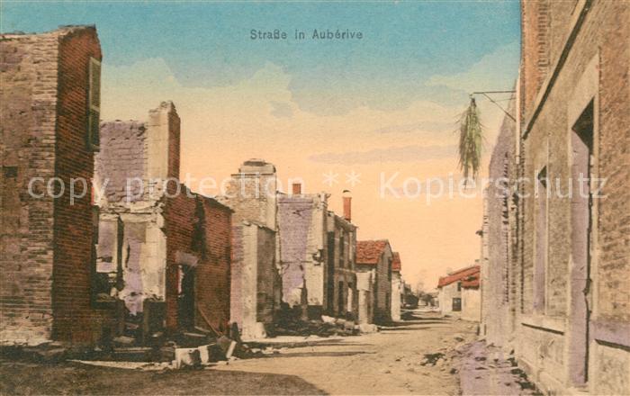 Auberive 51 Zerstörte Häuser