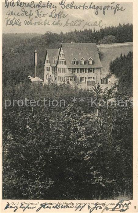 Neuenrade SGV Ehrenmal auf dem Kohlberg