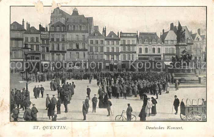 Quentin St Aisne Deutsches Konzert Denkmal Marktplatz