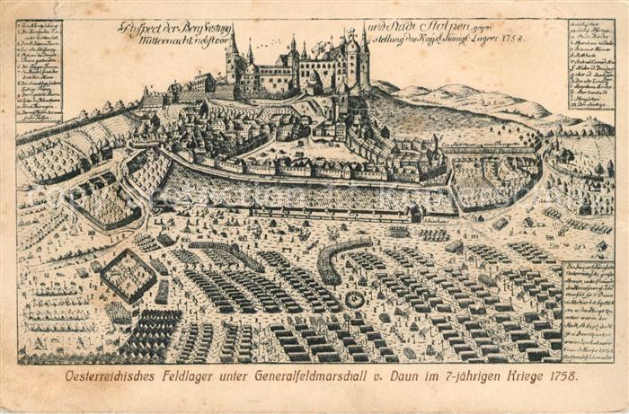 Stolpen Feldlager im 7 jaehrigen Krieg