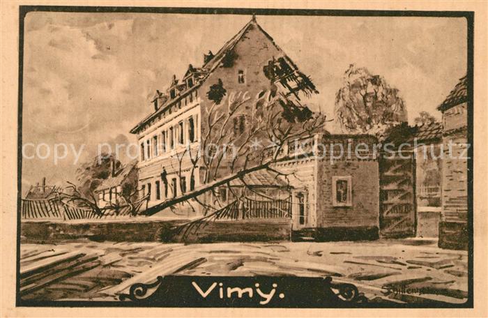Vimy Kriegszerstörungen