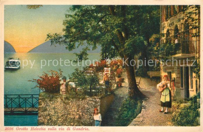 Gandria TI Grotto Helvetia Terrasse