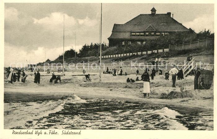 Wyk Foehr Suedstrand Strandleben