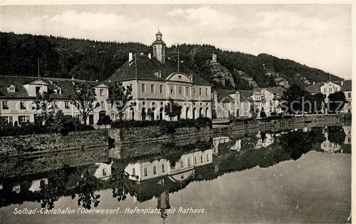 Carlshafen Weser Rathaus Hafenplatz