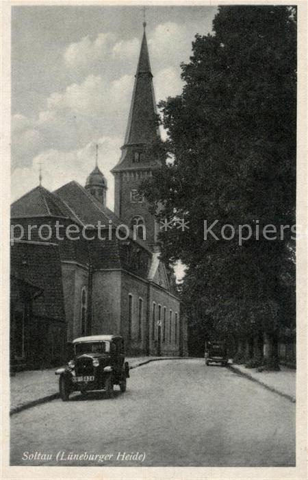 Soltau Kirche Oldtimer