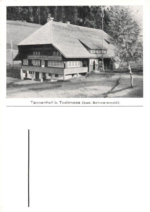 Todtmoos Schwarzwald BW Tannenhof
