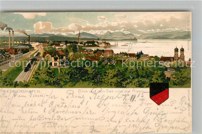 Friedrichshafen Bodensee See Alpen Panorama