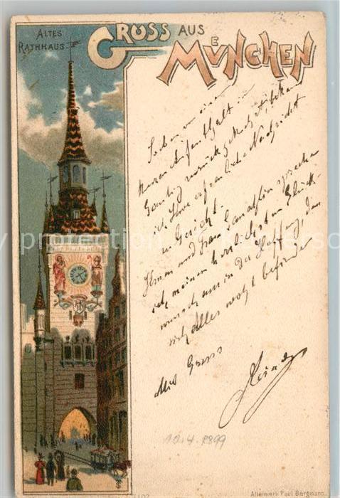 Muenchen Bayern Altes Rathaus