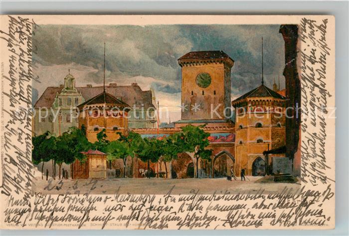 Muenchen Bayern Isartor K?nstler Kley