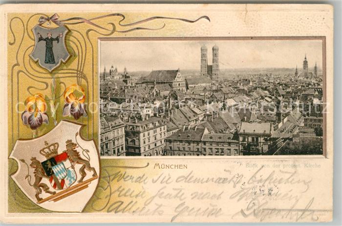 Muenchen Bayern Panorama Wappen