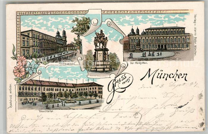 Muenchen Bayern Universit?t K?nigsbau Postsaalbau