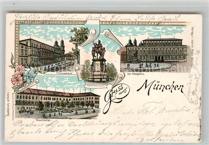 Muenchen Bayern Postsaalbau K?nigsbau Universit