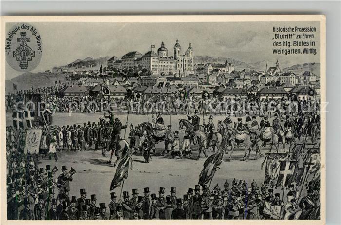 Weingarten Wuerttemberg Prozession Blutritt Reliquie heiliges Blut Kloster