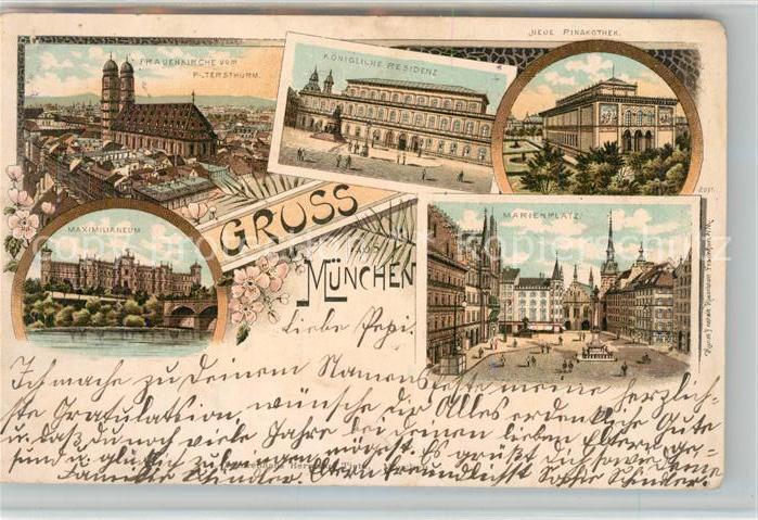 Muenchen Bayern Pinakothek K?nigliche Residenz Marienplatz Maximilianeum