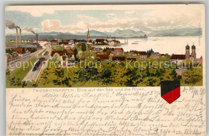 Friedrichshafen Bodensee Panorama Alpen