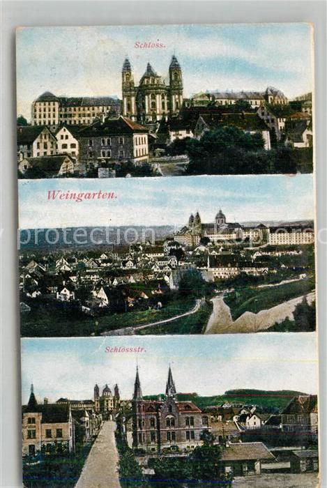 Weingarten Wuerttemberg Schloss Panorama Muenster