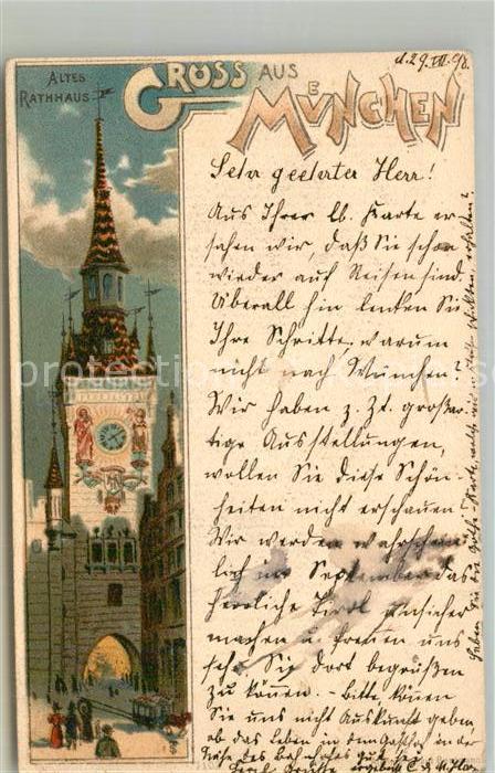 Muenchen Bayern Altes Rathaus