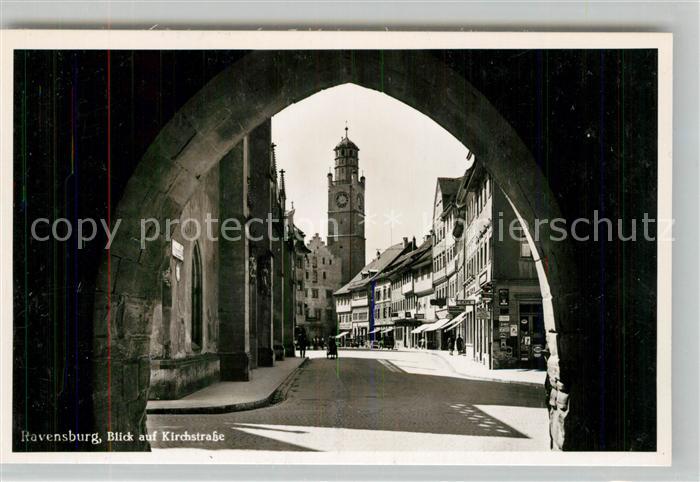 Ravensburg Wuerttemberg Kirchstrasse Kirche