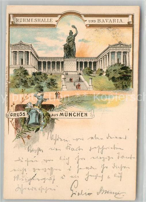 Muenchen Bayern Ruhmeshalle Bavaria