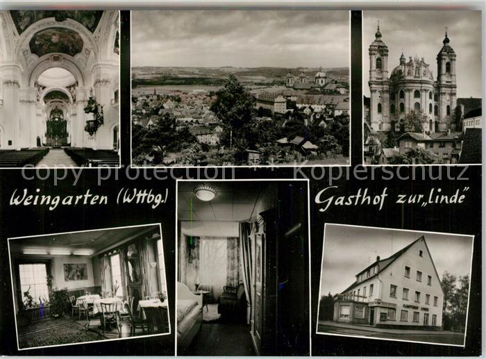 Weingarten Wuerttemberg Gasthaus Linde Muenster Panorama