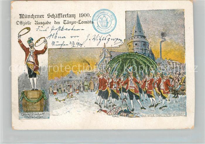 Muenchen Bayern Muenchener Schaefflertanz