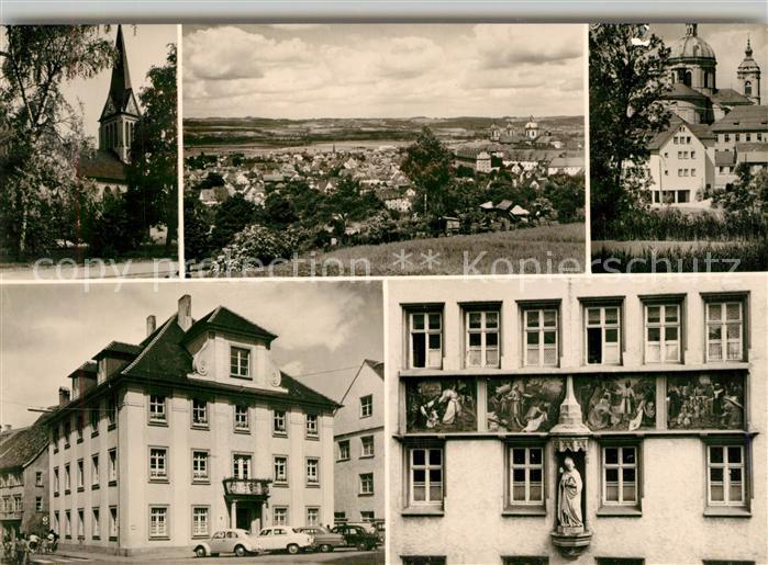 Weingarten Wuerttemberg Evangelische Kirche Basilika Rathaus Darstellung Welfens