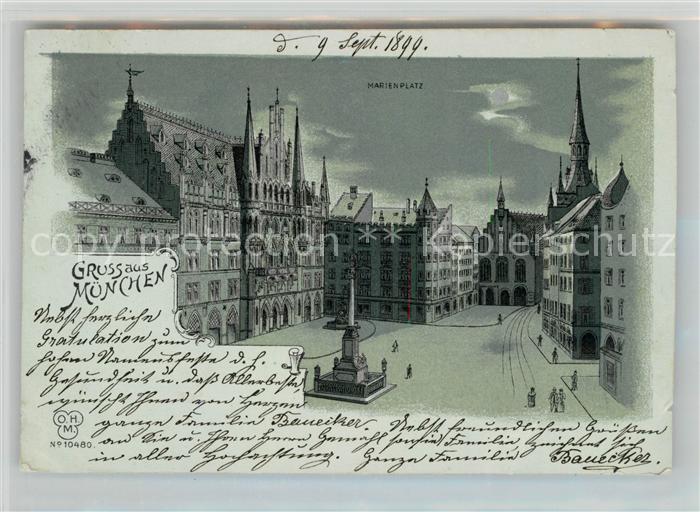 Muenchen Bayern Marienplatz