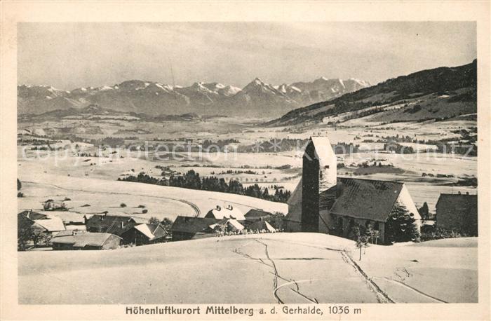 Mittelberg Kleinwalsertal Panorama an der Gerhalde