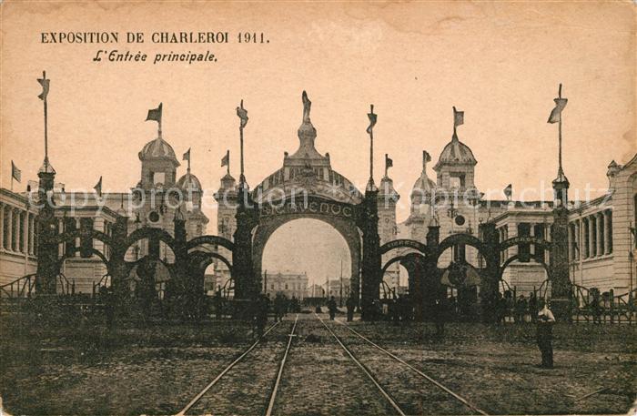 Charleroi Wallonie Exposition 1911 Entree Principale