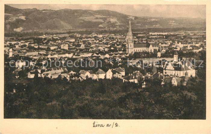 Linz Donau Stadtblick