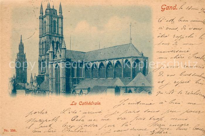 Gand Belgien La Cathedrale