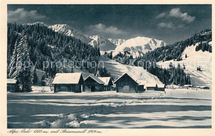 Kleinwalsertal Vorarlberg Alpe Oede mit Steinmandl