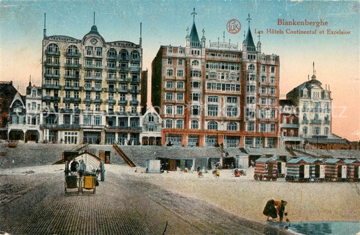 Blankenberghe Les Hotels Continental et Excelsior