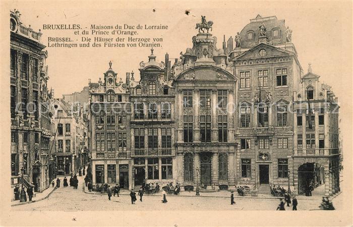 Bruxelles Bruessel Haeuser der Herzoge von Lothringen und des Fuersten von Orani