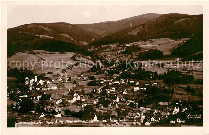 Spital Semmering Steiermark Panorama mit Stuhleck