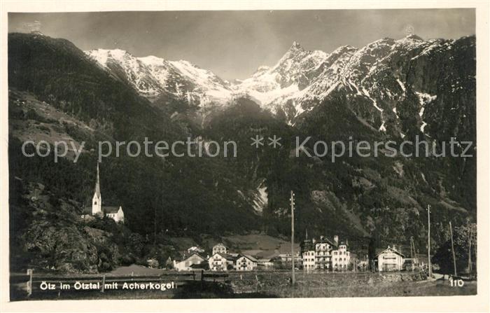 oetz Tirol im oetztal mit Acherkogel